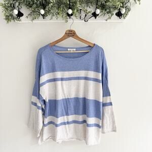 Habitat Blue Striped Lightweight Sweater Large 1-4080